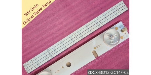 REDLINE 43EX6543 Led bar, ZDCX43D12-ZC14F-02, CX430M02 Tv lelderi